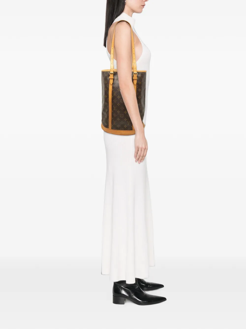 Louis Vuitton Pre-Owned 2008 Monogram GM bucket bag - Braun