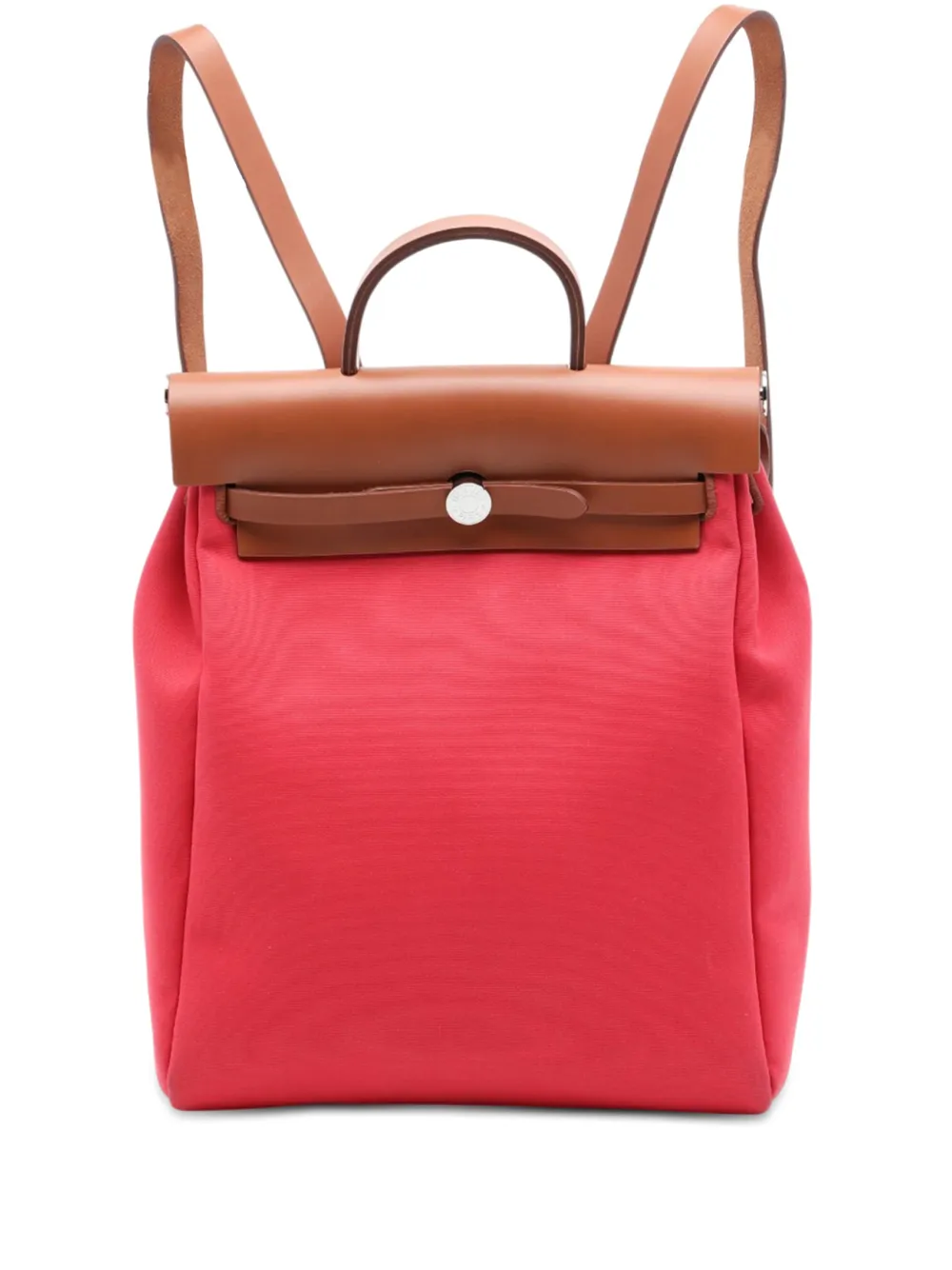 Hermès Pre-Owned 2020 Toile Herbag A Dos Zip Retourne backpack - Braun