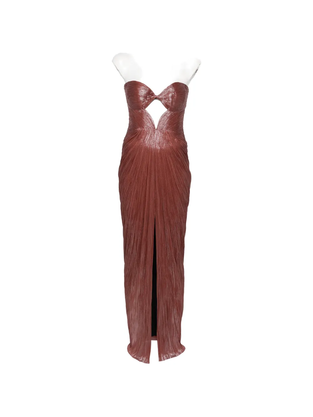 Maria Lucia Hohan cut-out plissé maxi dress - Rot