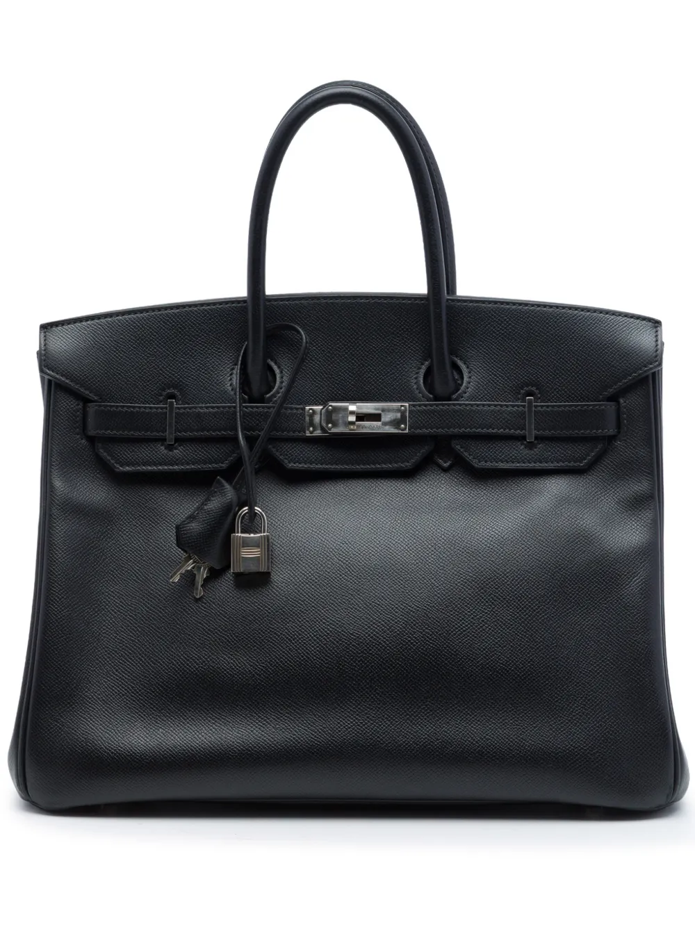 Hermès Pre-Owned 2010 Togo Birkin Retourne 35 handbag - Schwarz