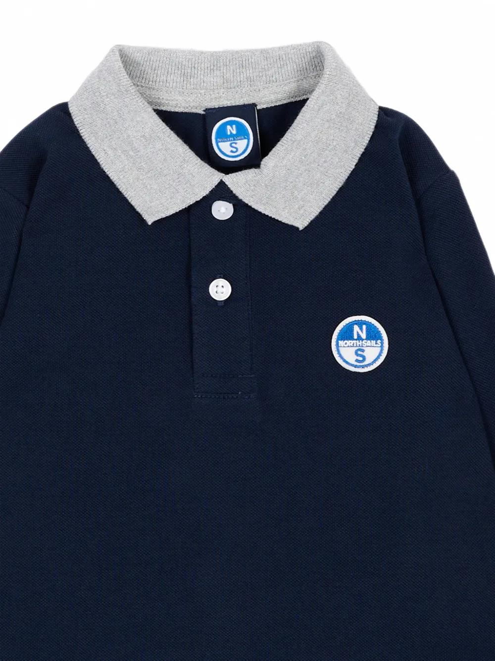 North Sails Kids Poloshirt met logopatch Blauw