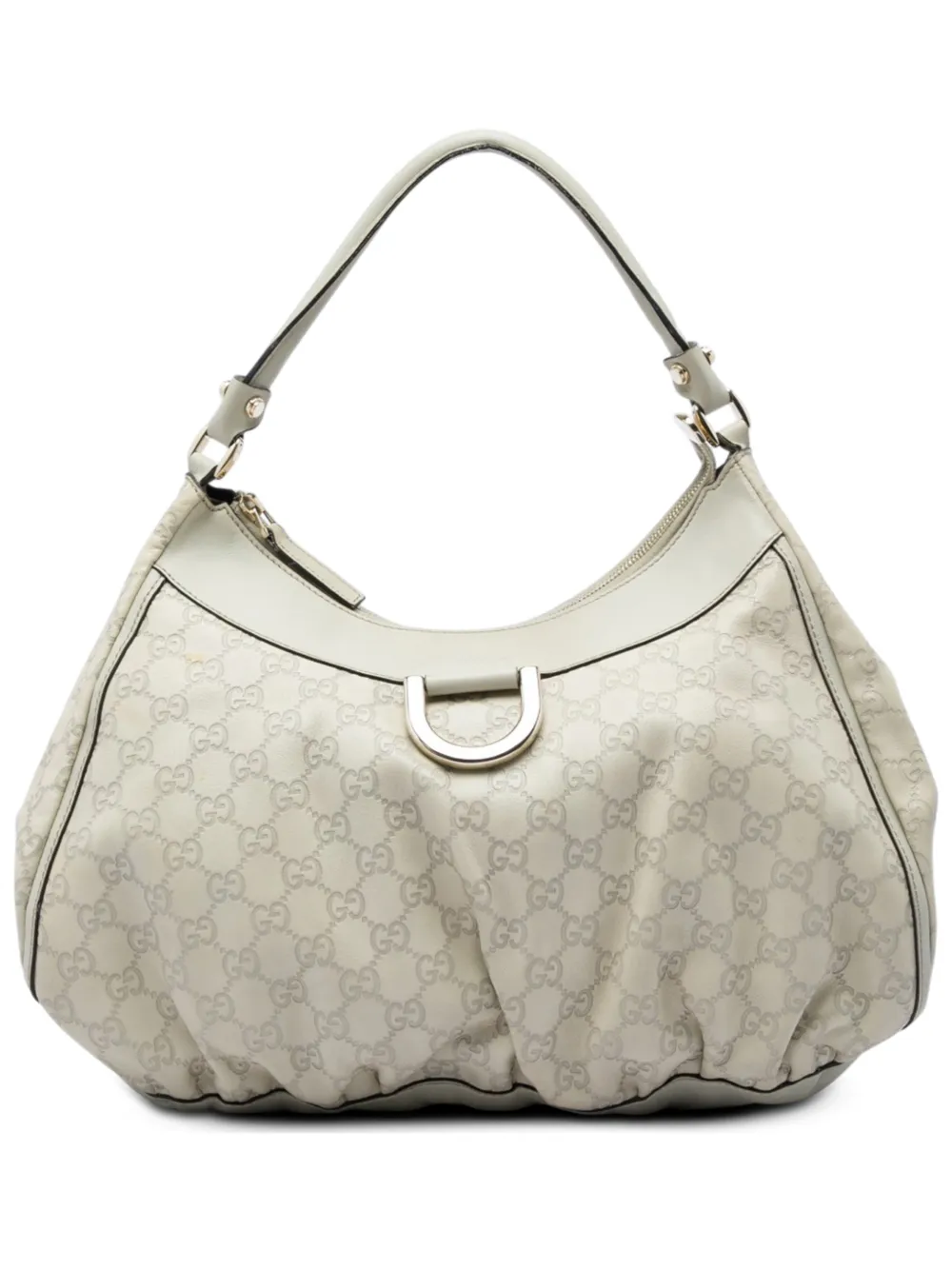 Gucci Pre-Owned 2016-2026 Guccissima Abbey D Ring shoulder bag - Weiß