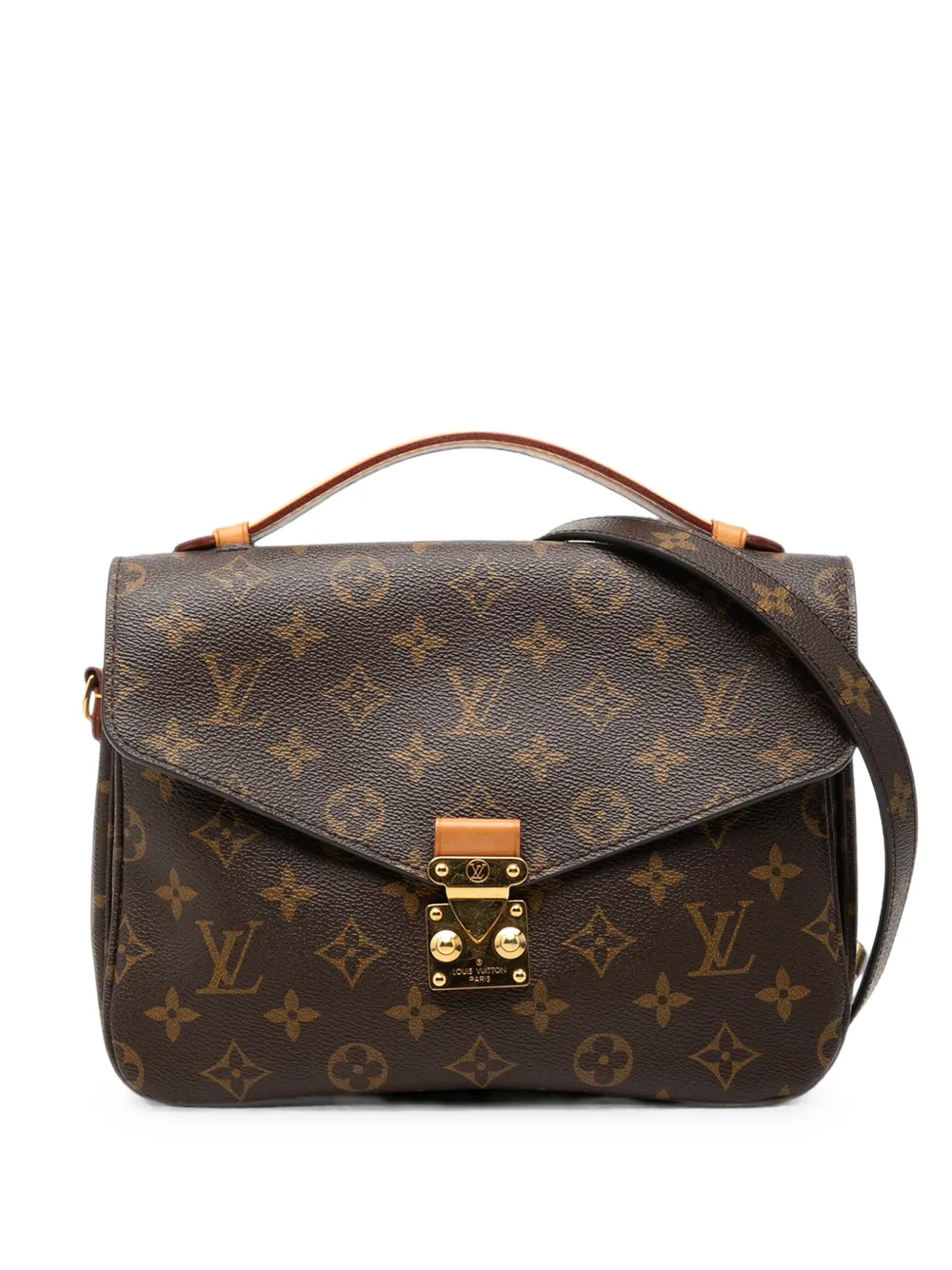 Louis Vuitton Pre-Owned 2016 Monogram Pochette Metis satchel - Braun