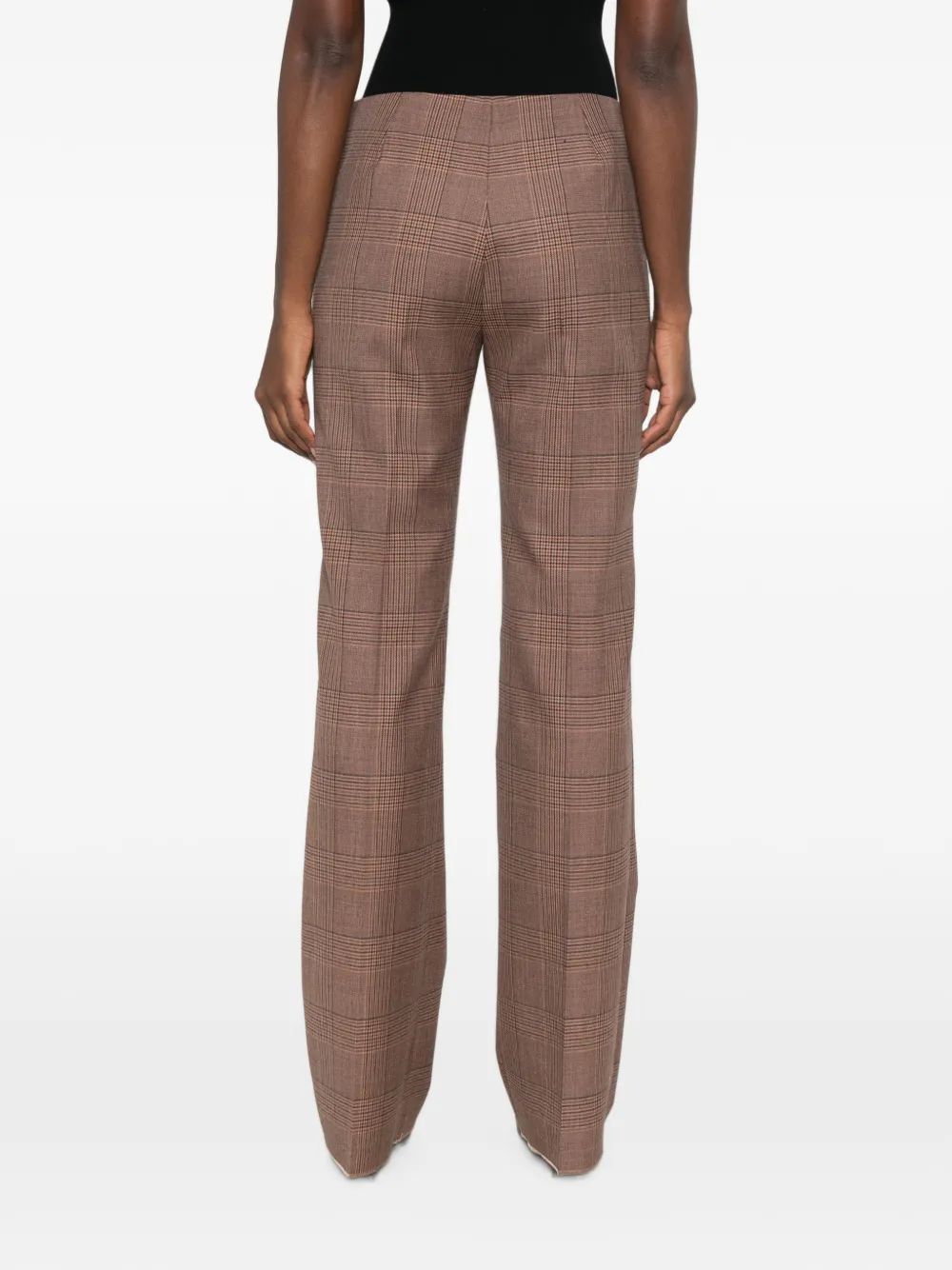 Max Mara Geruite broek Bruin