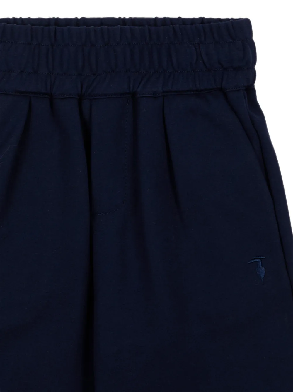 TRUSSARDI JUNIOR Broek met geborduurd logo en elastische taille Blauw