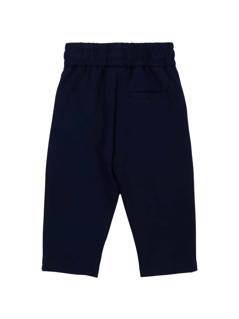 TRUSSARDI JUNIOR Broek met geborduurd logo en elastische taille Blauw
