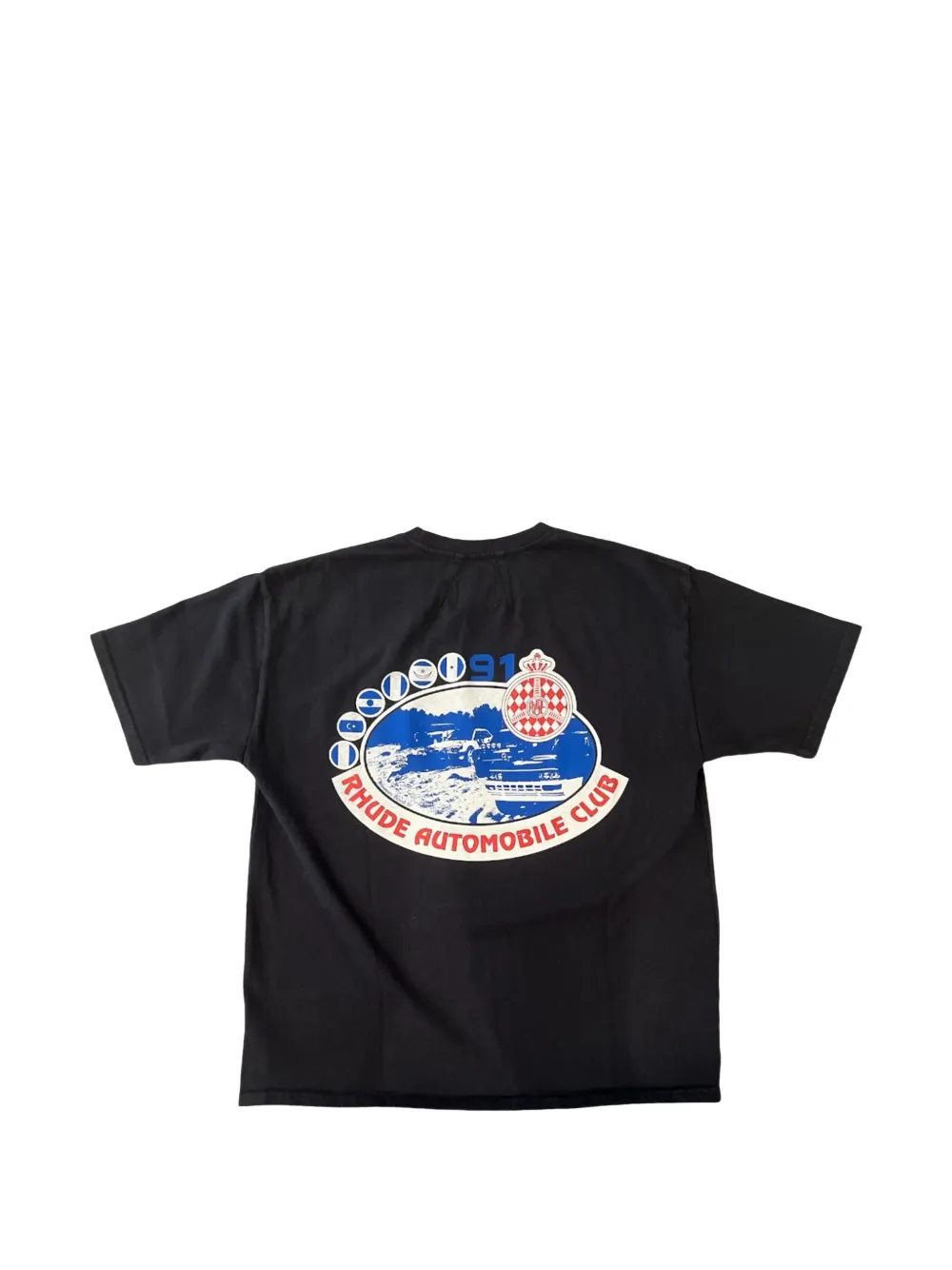 RHUDE Automobile Club T-shirt Zwart