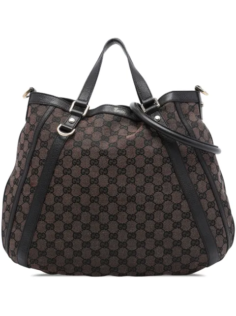 Gucci Pre-Owned 2016-2026 GG Canvas Abbey D Ring Convertible satchel