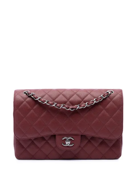 CHANEL Pre-Owned 2014 Jumbo Classic Caviar Double Flap shoulder bag