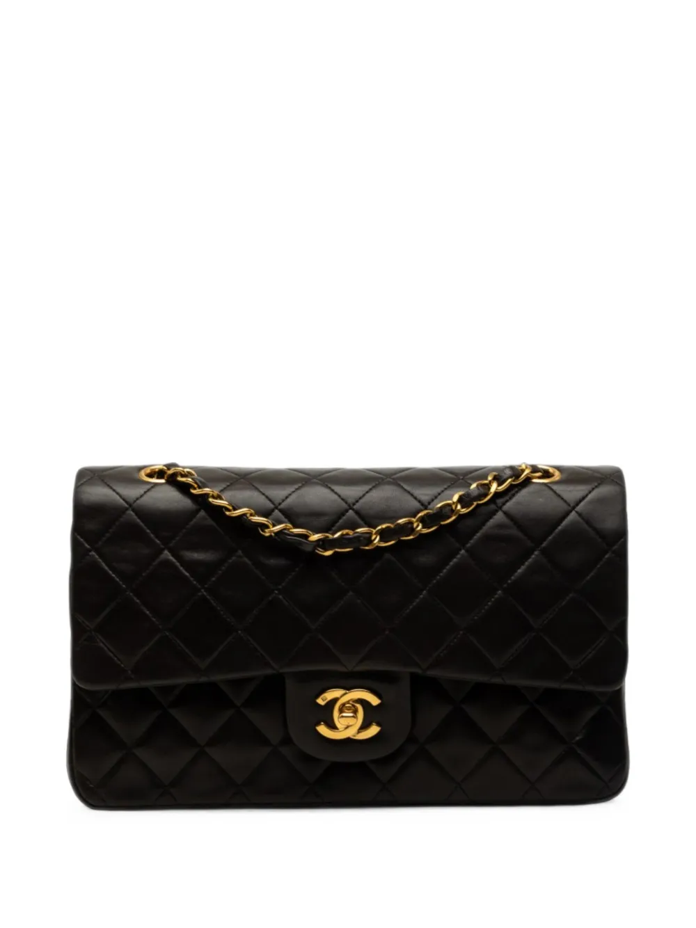 CHANEL Pre-Owned 1994-1996 Medium Classic Lambskin Double Flap shoulder bag - Schwarz