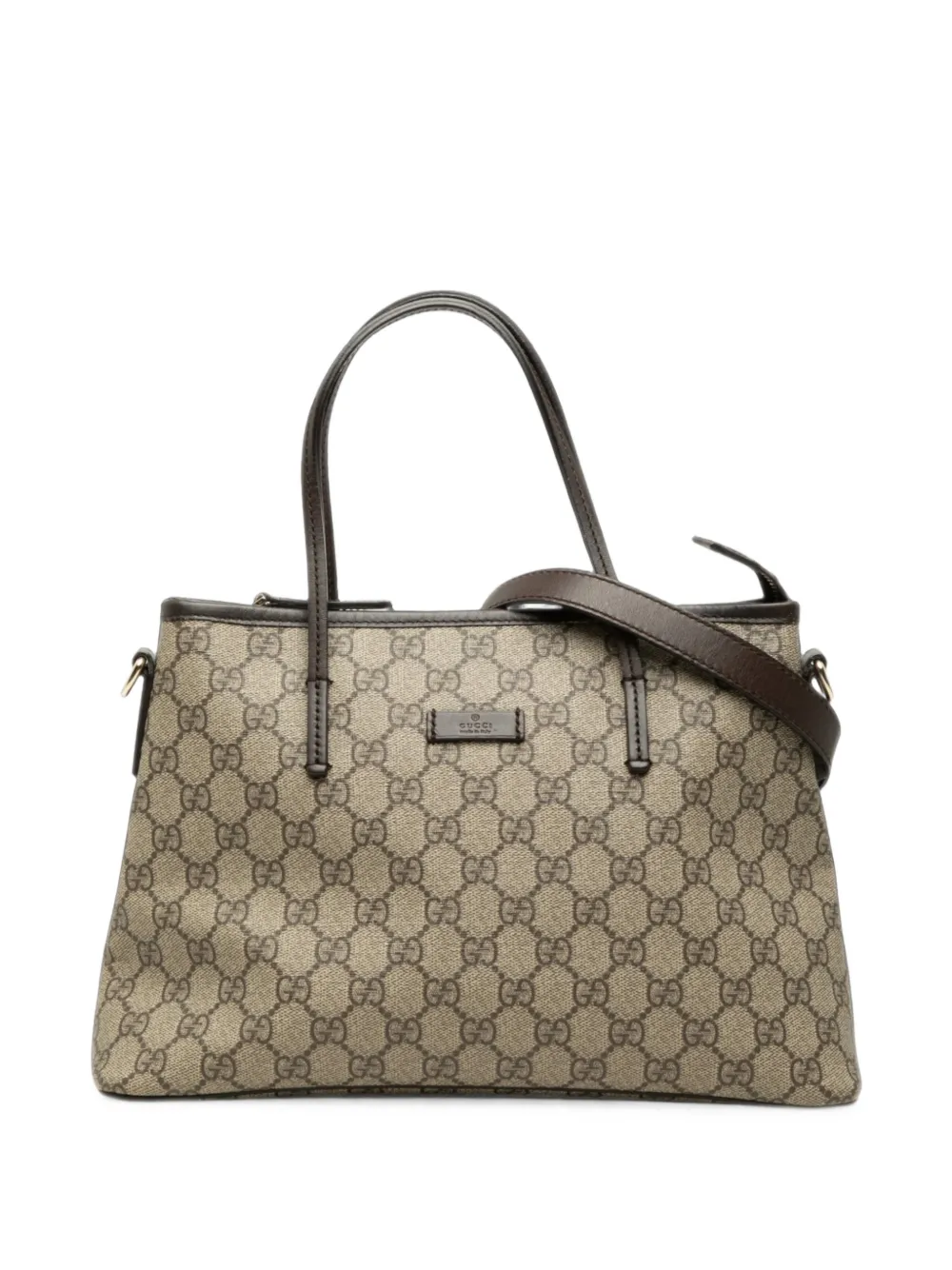 Gucci Pre-Owned 2000-2015 Small GG Supreme Convertible Tote satchel - Toni neutri