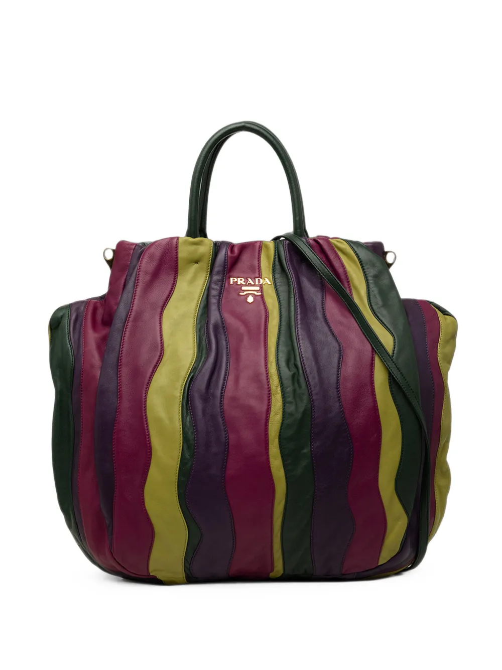 Prada Pre-Owned 2010-2026 Multicolor Nappa Waves satchel - Mehrfarbig
