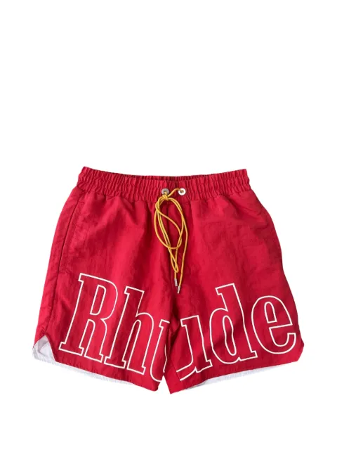 RHUDE Shorts running con logo