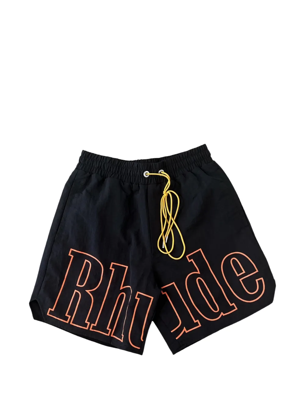 RHUDE logo-print swim shorts - Nero