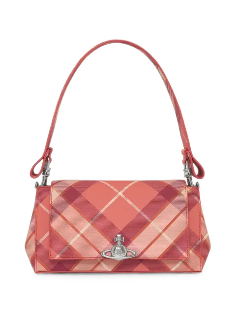 Vivienne Westwood tote Hazel mediana de tartán con placa Orb