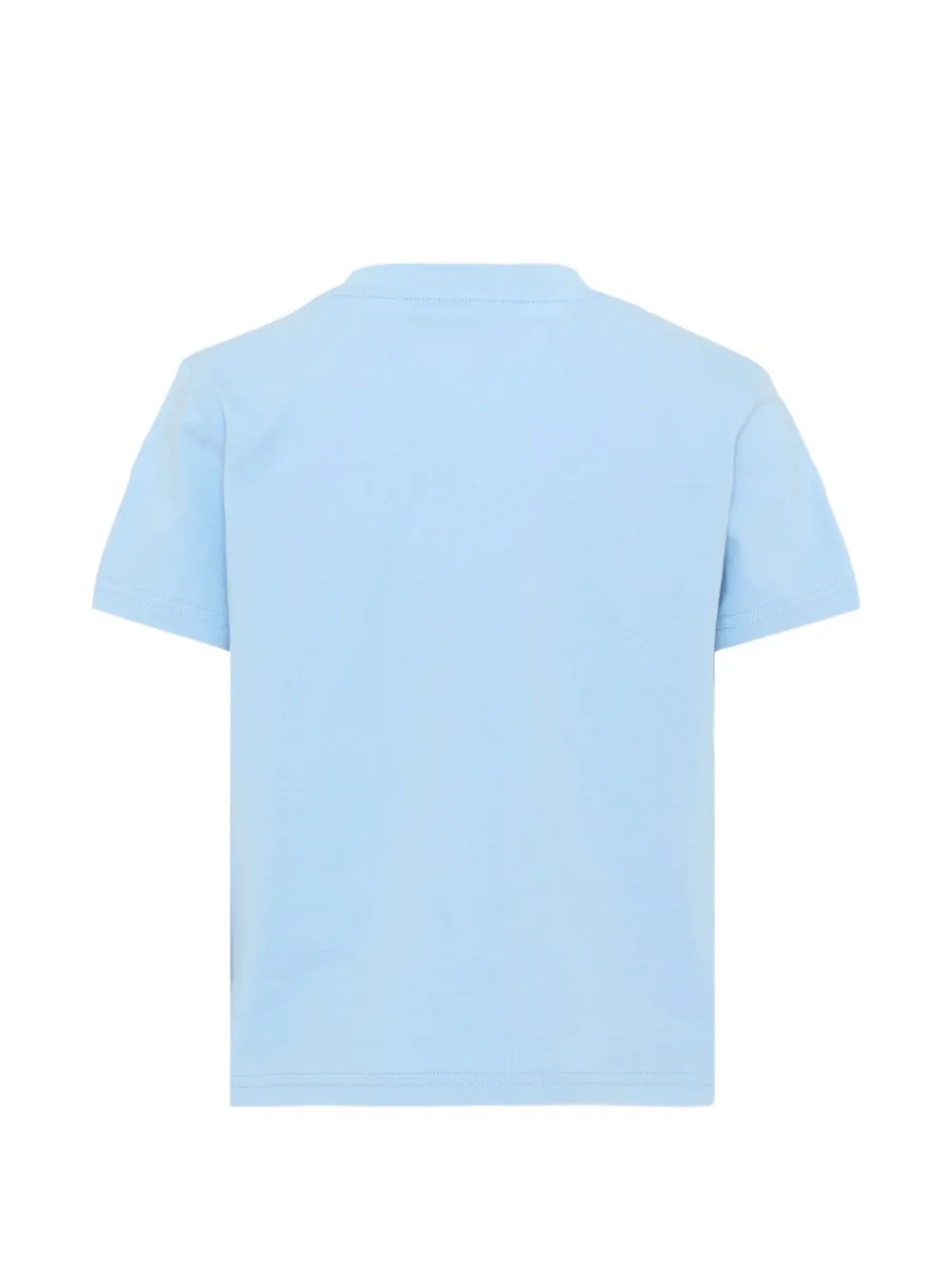 Just Cavalli Kids T-shirt met logoprint en panterprint Blauw
