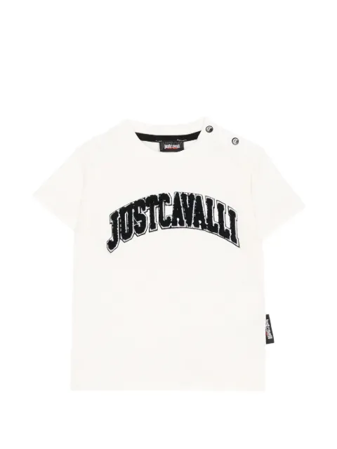 Just Cavalli Kids playera con logo estampado