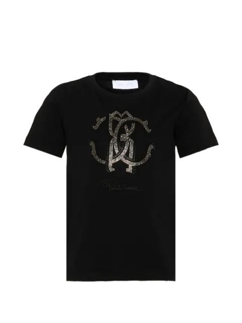 Roberto Cavalli Junior T-Shirt mit Kristallen
