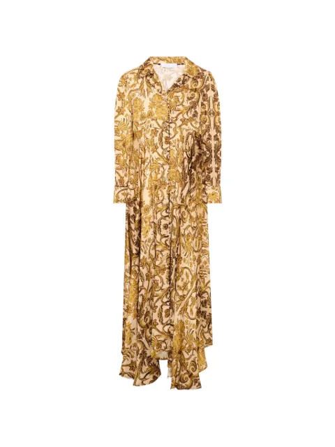 Roberto Cavalli Junior floral-print long-sleeves maxi dress