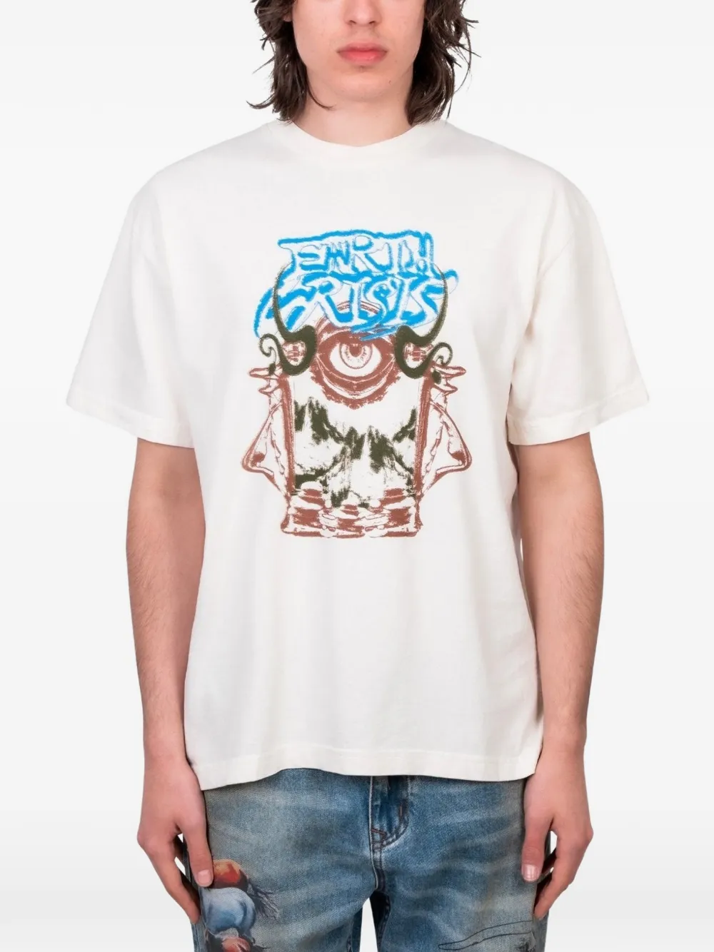 Afield Out graphic-print cotton T-shirt - Weiß