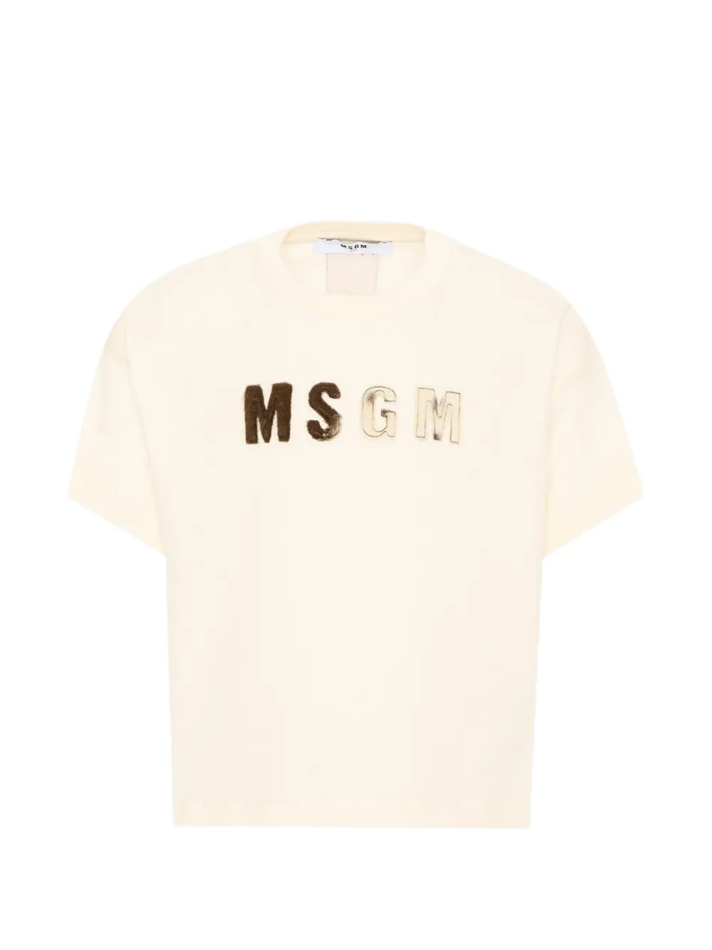 MSGM Kids short-sleeves T-shirt - Toni neutri