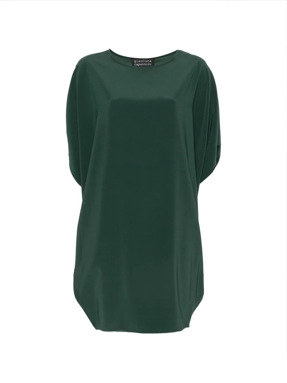 Gianluca Capannolo Iris batwing-sleeve boat-neck midi dress - Grün
