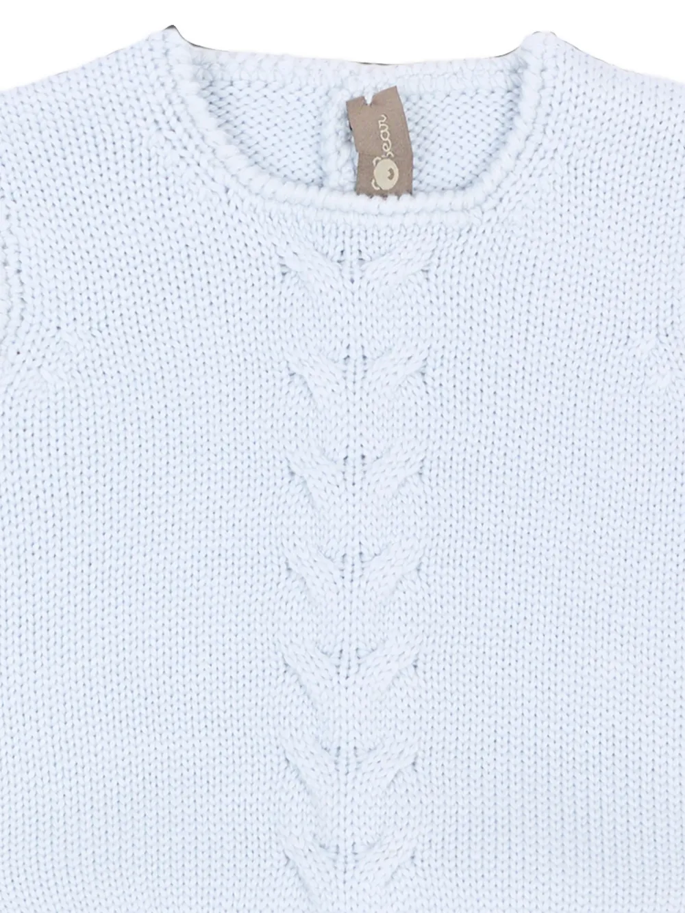 Little Bear cable-knit button-up gilet Blauw