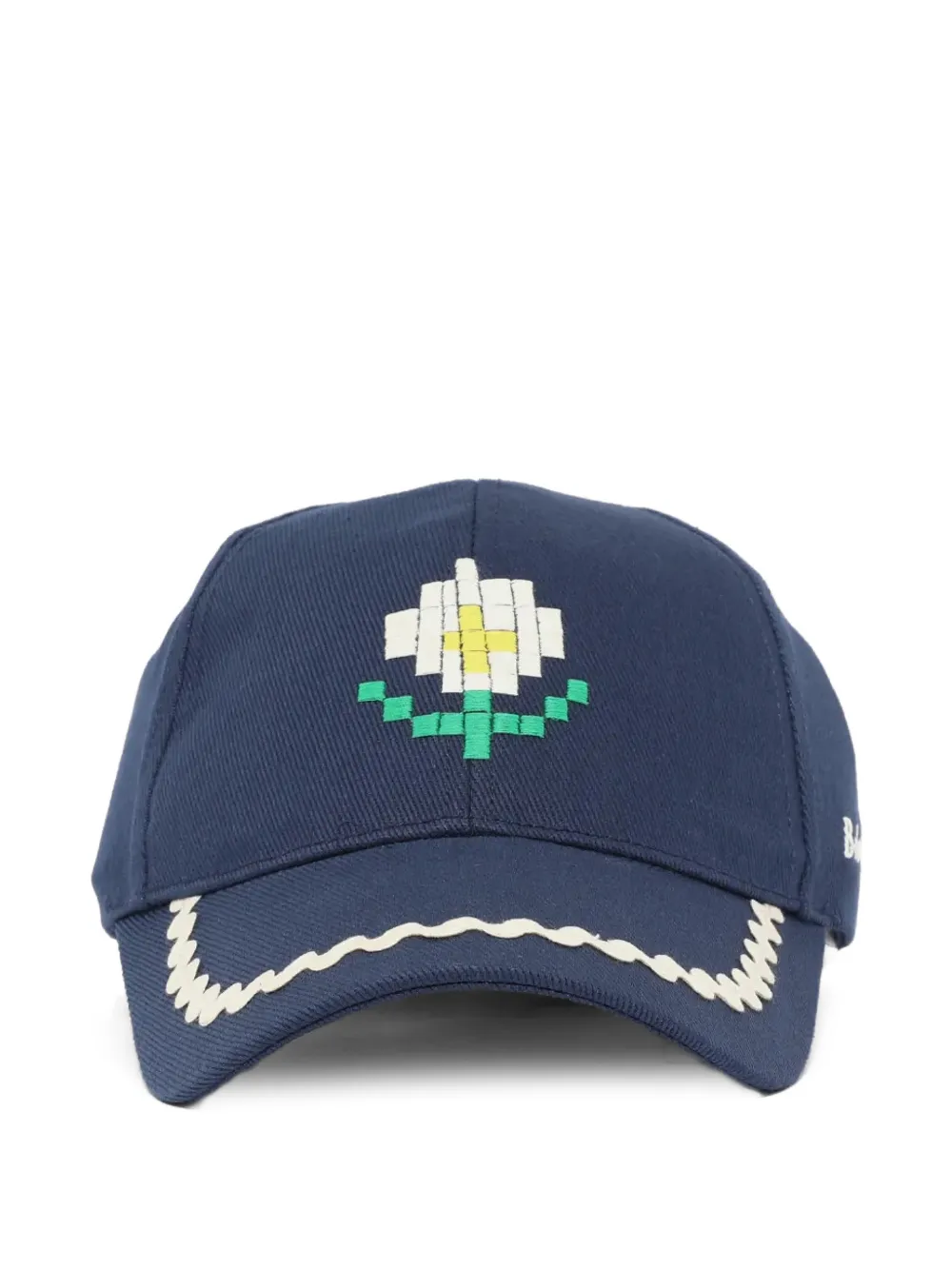 Bobo Choses casquette Pixel Daisy en sergé - Bleu