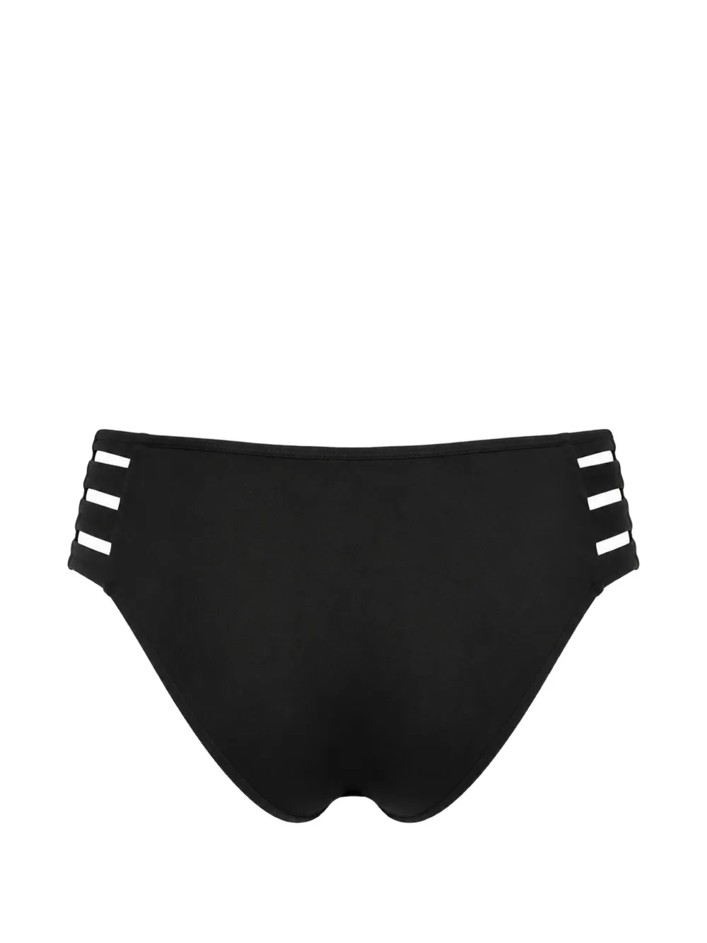 Seafolly bikinislip met meerdere bandjes Zwart