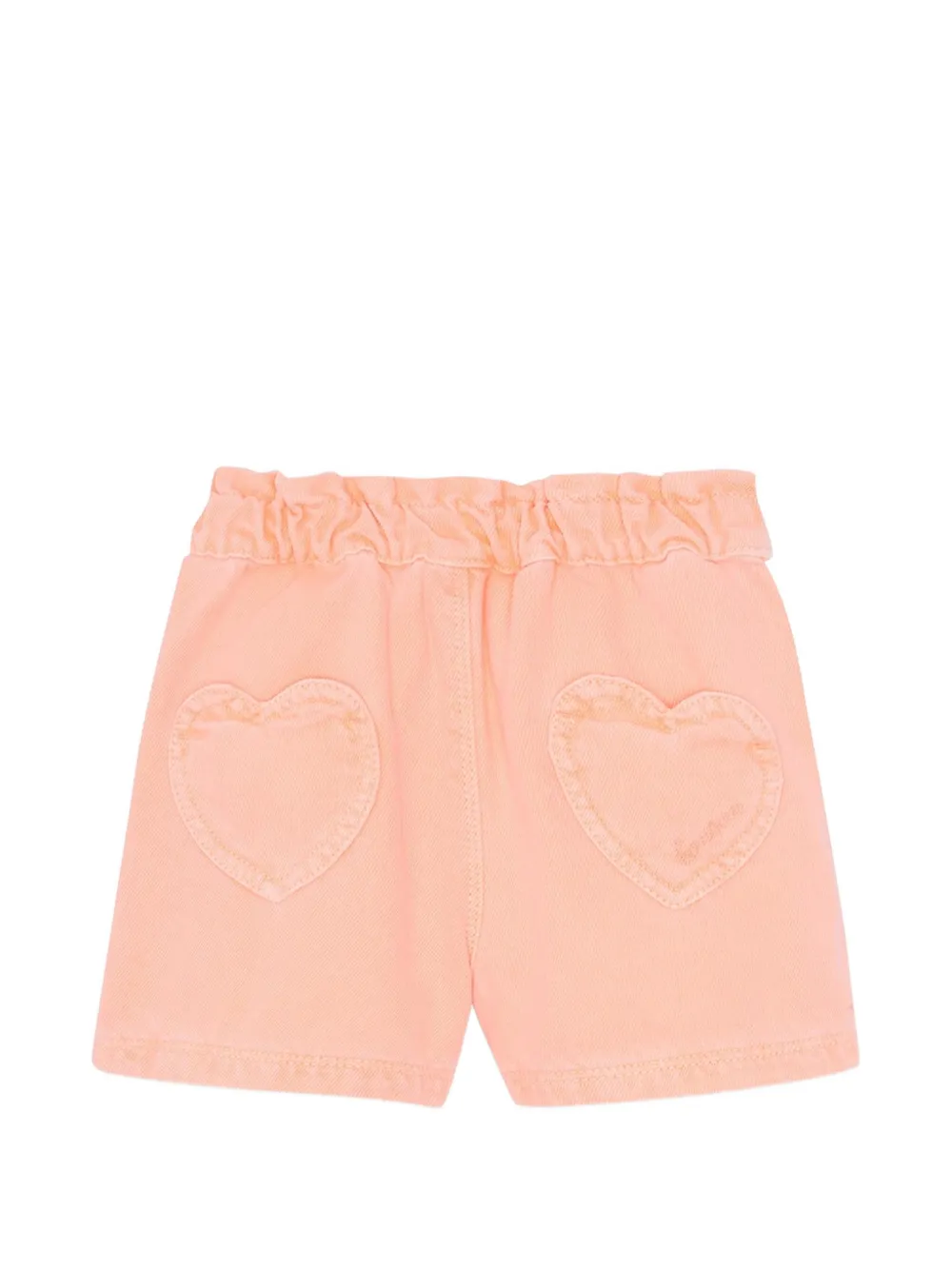 Bonton Melanie shorts met elastische taille en hartpatch Roze