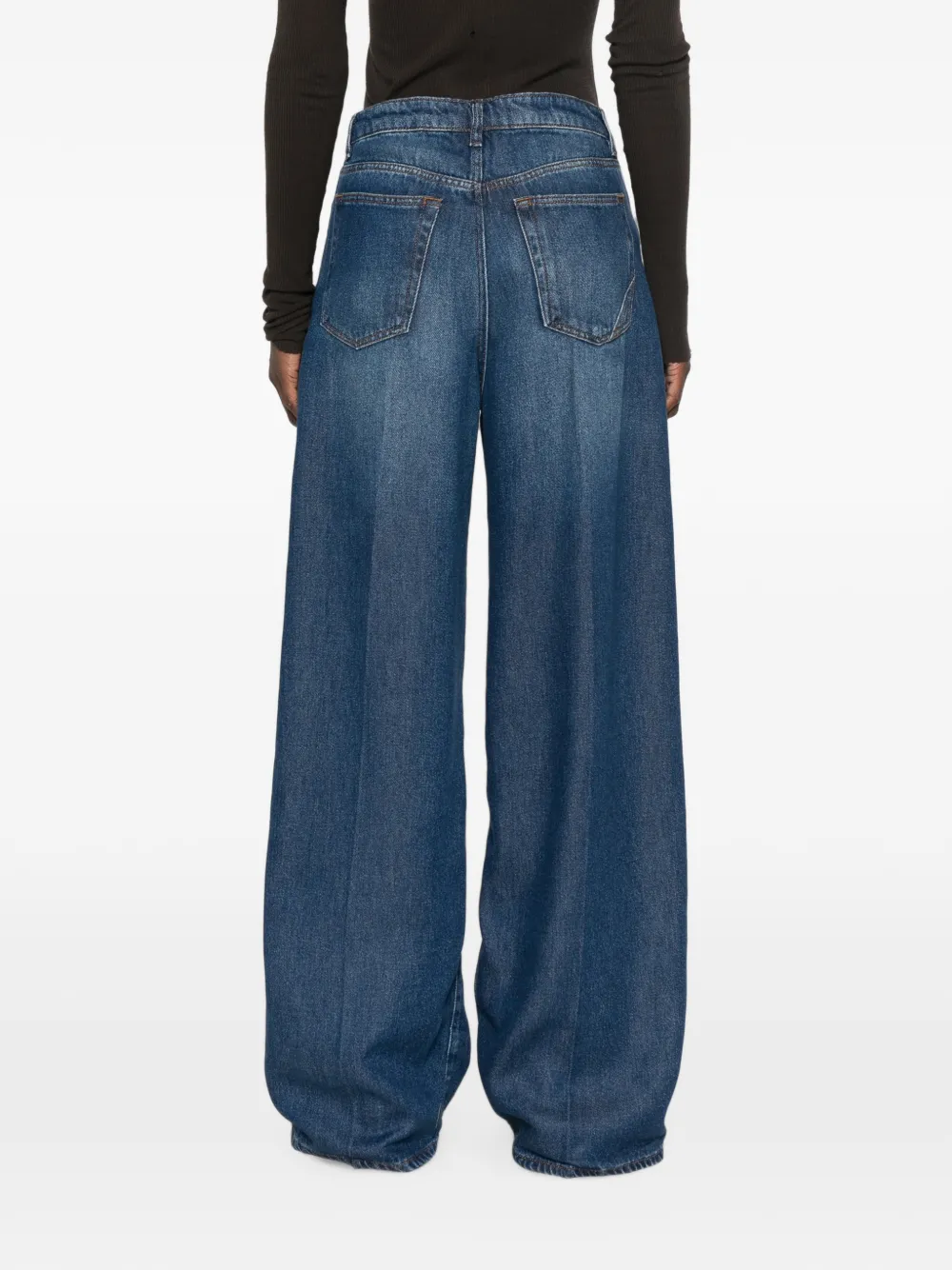3x1 Jeans met wijde pijpen Blauw