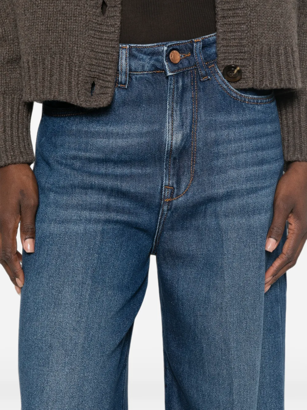 3x1 Jeans met wijde pijpen Blauw
