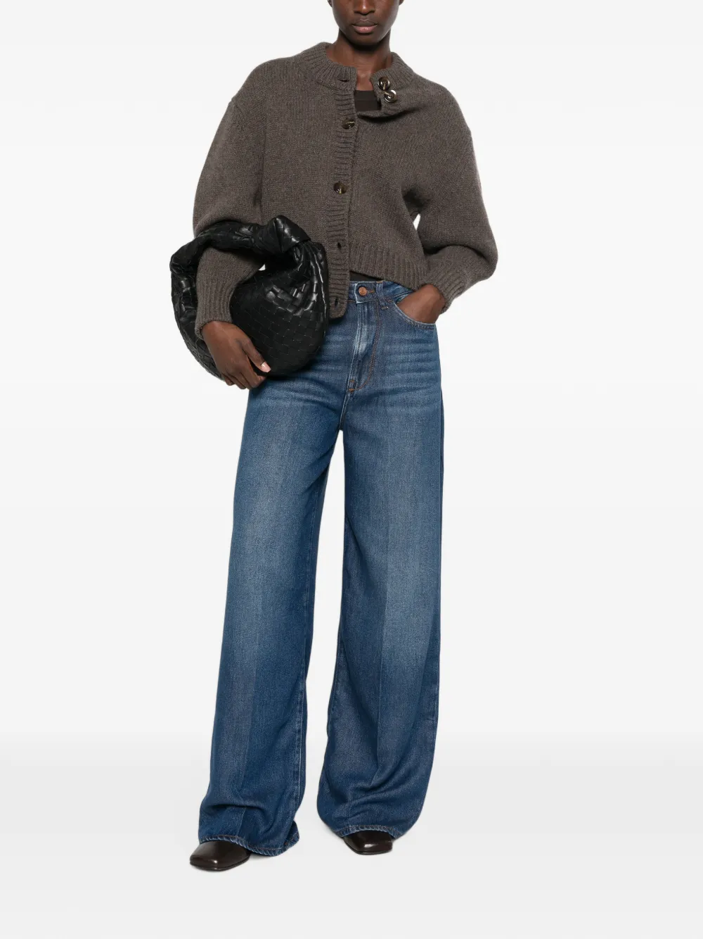3x1 Jeans met wijde pijpen Blauw
