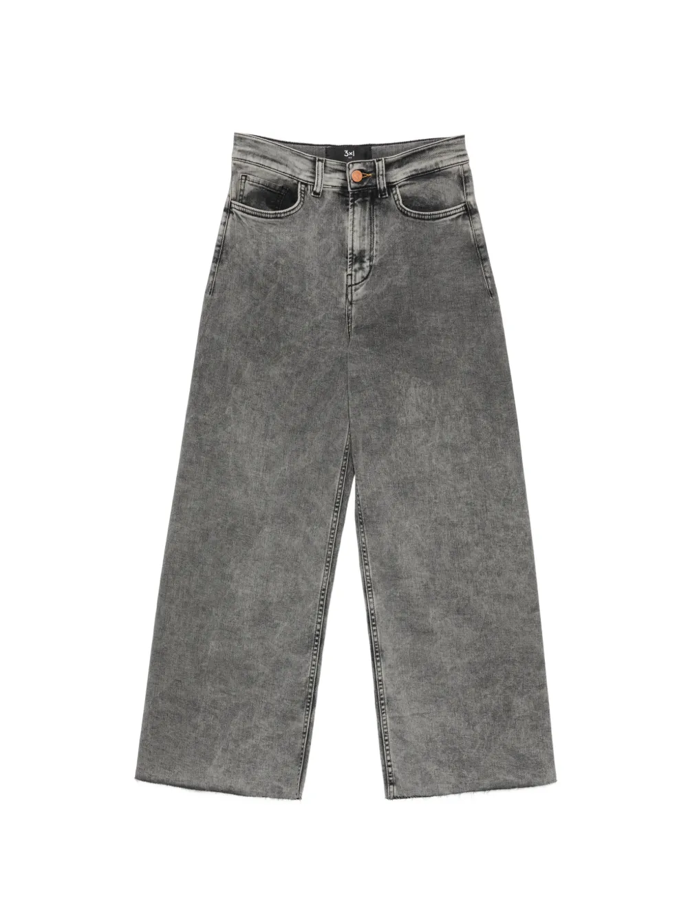 3x1 faded raw-cut jeans - Grigio