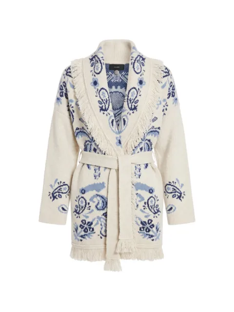 Alanui cárdigan Island Roots Foulard con flecos