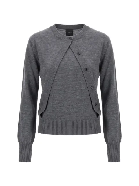 PINKO jersey sin mangas con cárdigan integrado