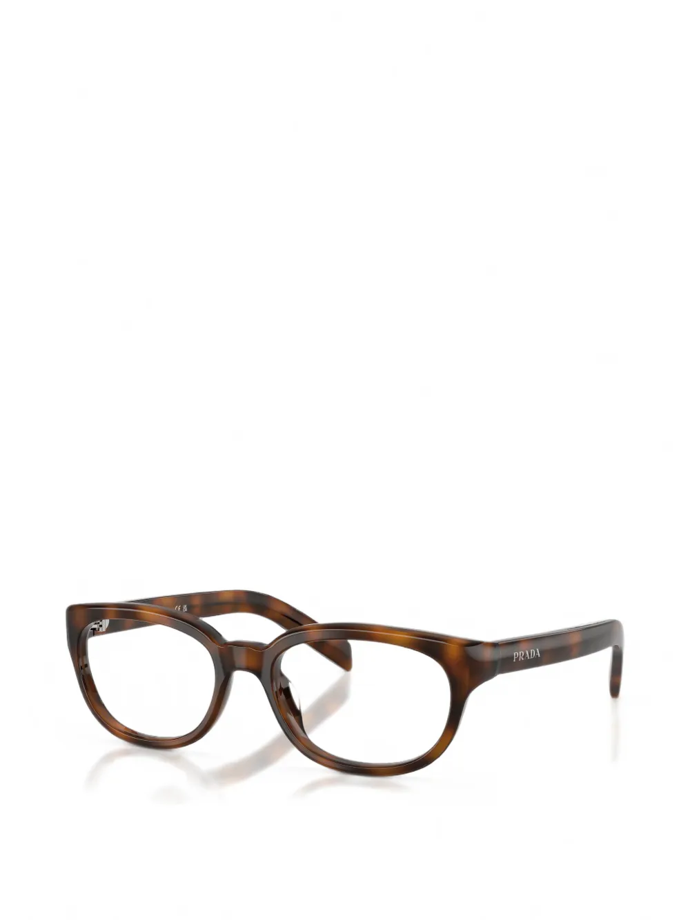 Prada Eyewear Bril met schildpadschild-effect Bruin