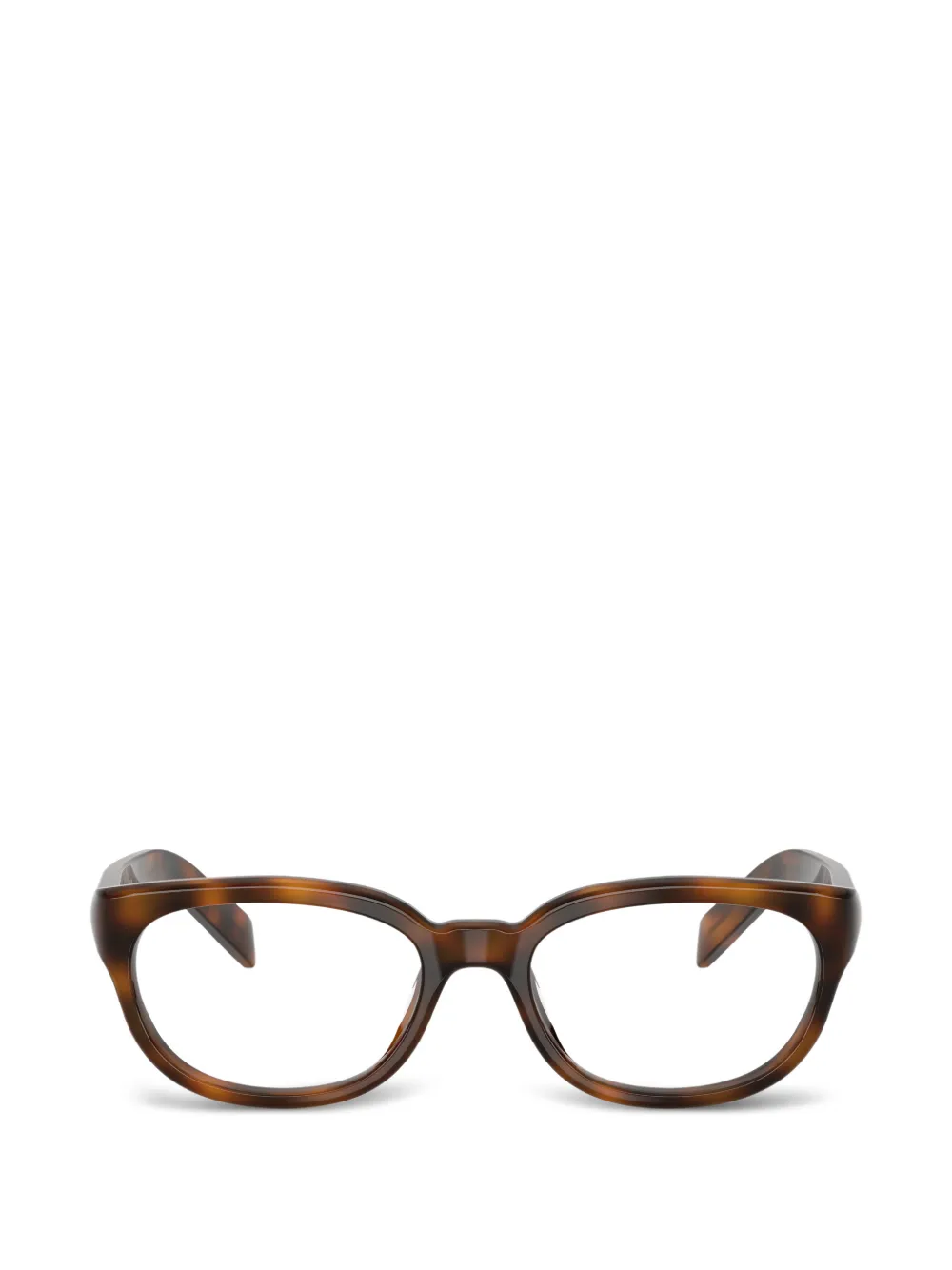 Prada Eyewear Bril met schildpadschild-effect Bruin