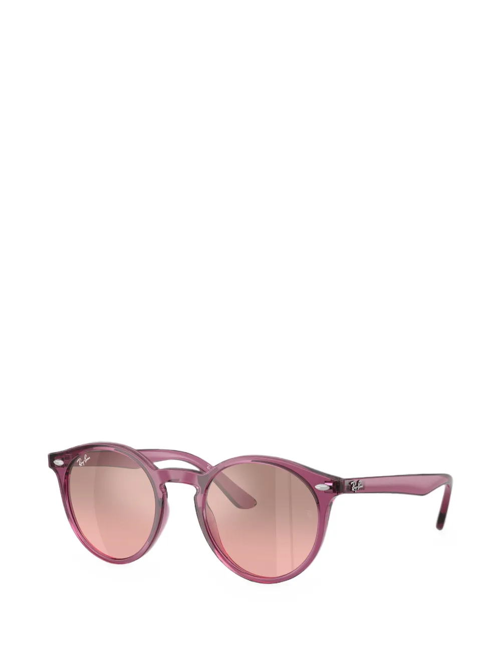 RAY-BAN JUNIOR Zonnebril met rond montuur Paars