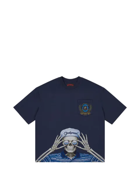 GODSPEED Golf Days graphic-print chest-pocket T-shirt