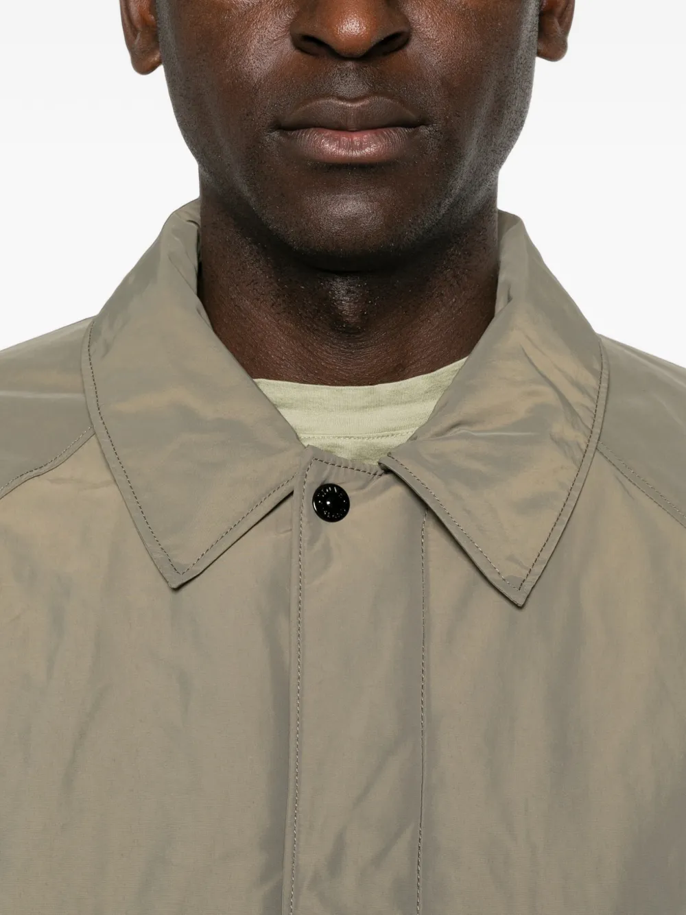 Stone Island Jas met raglanmouwen en logo-patch Groen