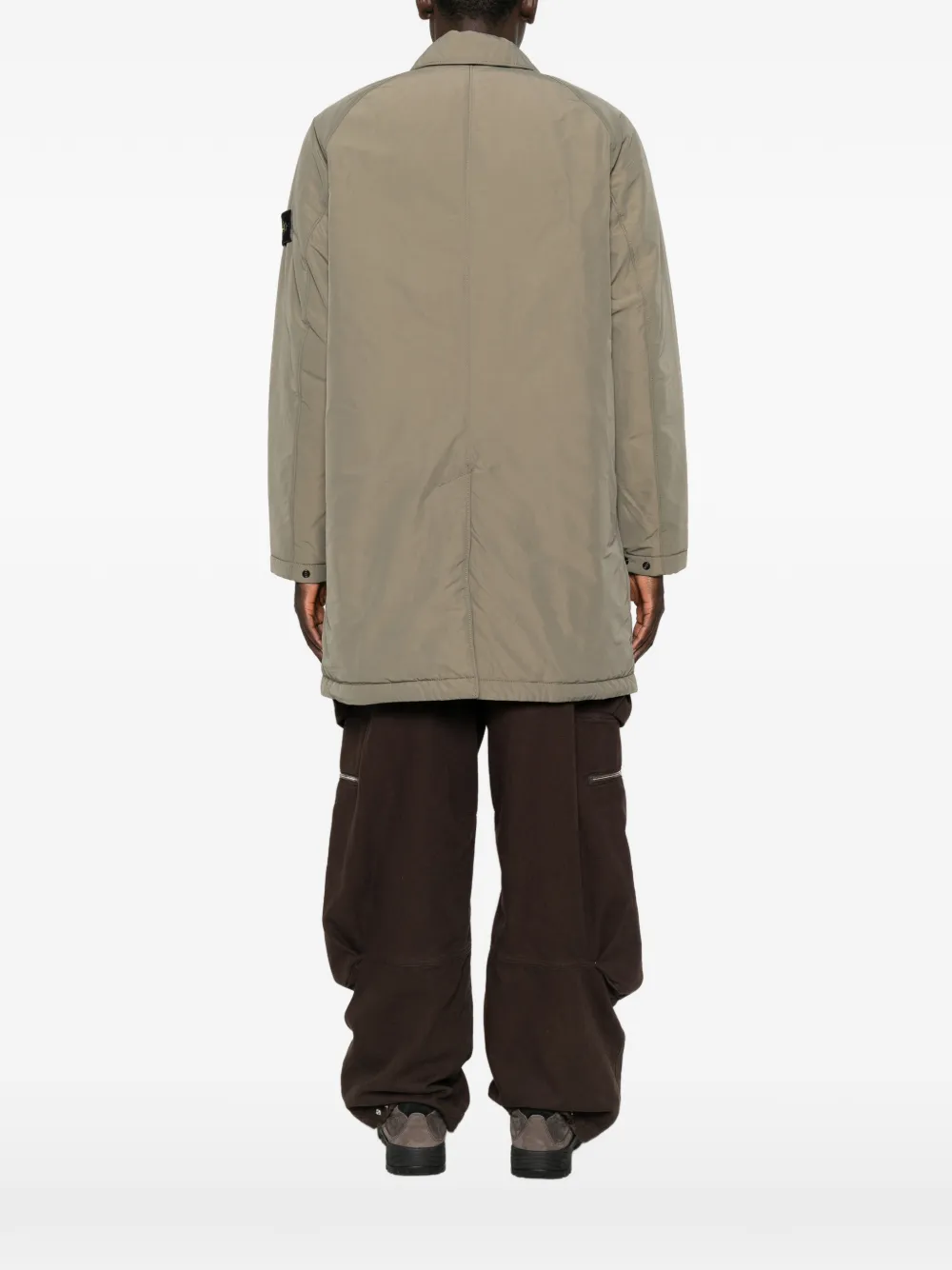 Stone Island Jas met raglanmouwen en logo-patch Groen