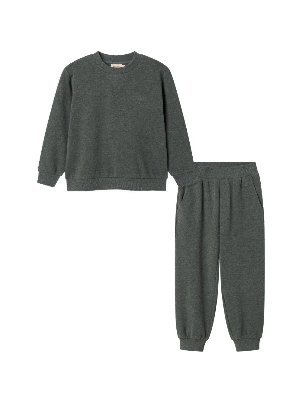 MAR MAR COPENHAGEN KIDS Set lounge con inserti a V - Grigio