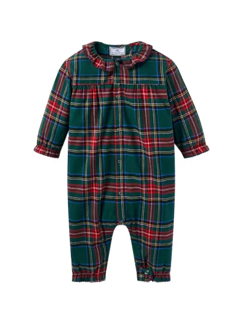 Petite Plume Kensington Tartan ruffled romper
