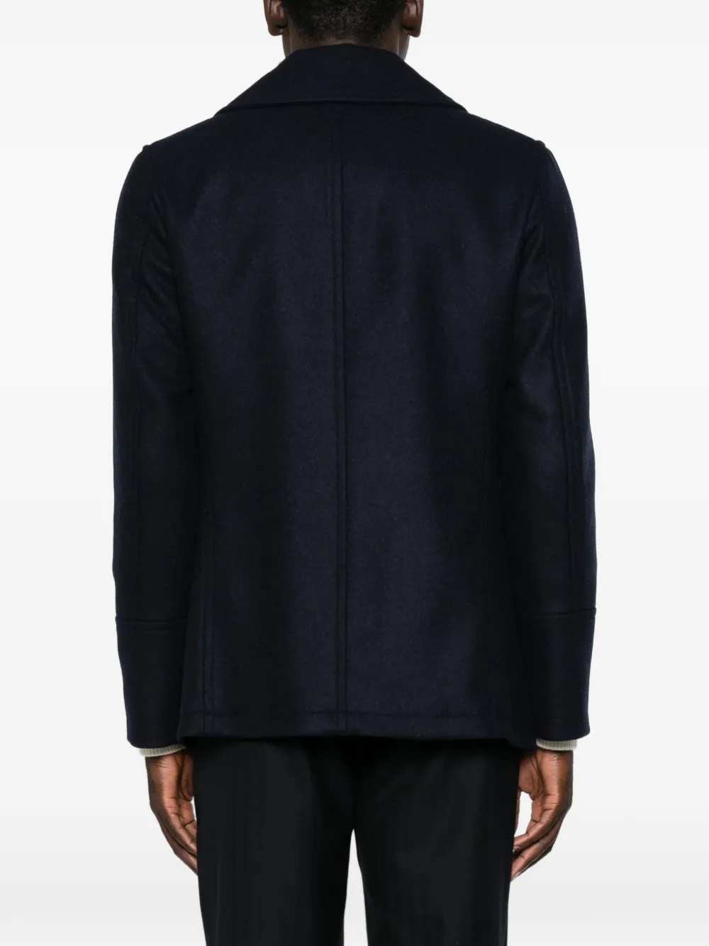 Sealup Button-down jack met dubbele rij knopen Blauw