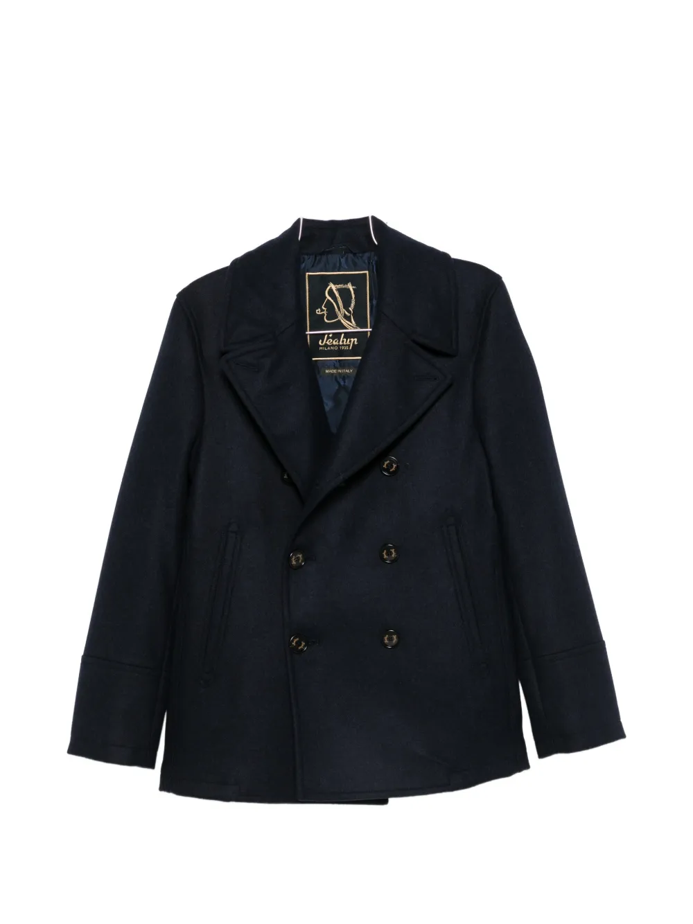 Sealup Double-breasted Button-down Jacket In 블루