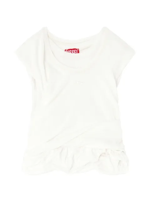 Diesel rucked-up tank top in double-layer jersey