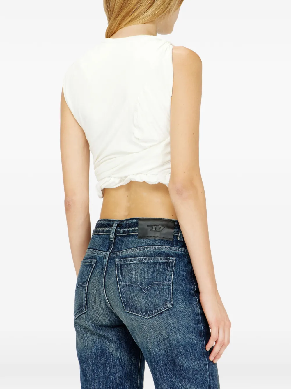Diesel Gelaagde tanktop van jersey Wit