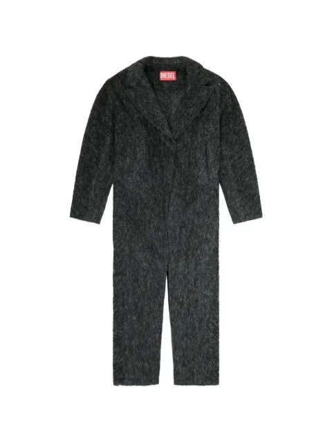 Diesel long coat in wool and alpaca blend
