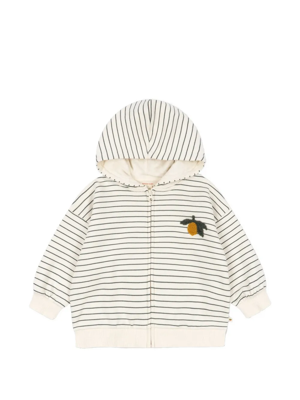 Konges Sløjd hoodie rayé Amio à broderies - Tons neutres Konges Sløjd hoodie rayé Amio à broderies - Tons neutres